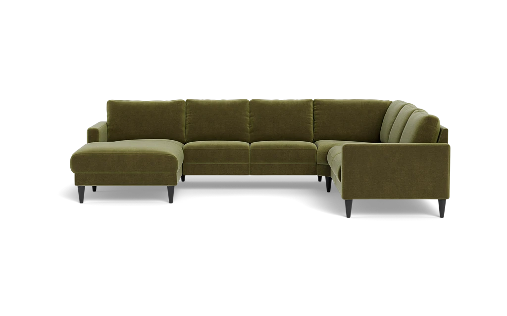 Stamford 2543 hjørnesofa med chaiselong - Adore velour - Moss - Venstrevendt
