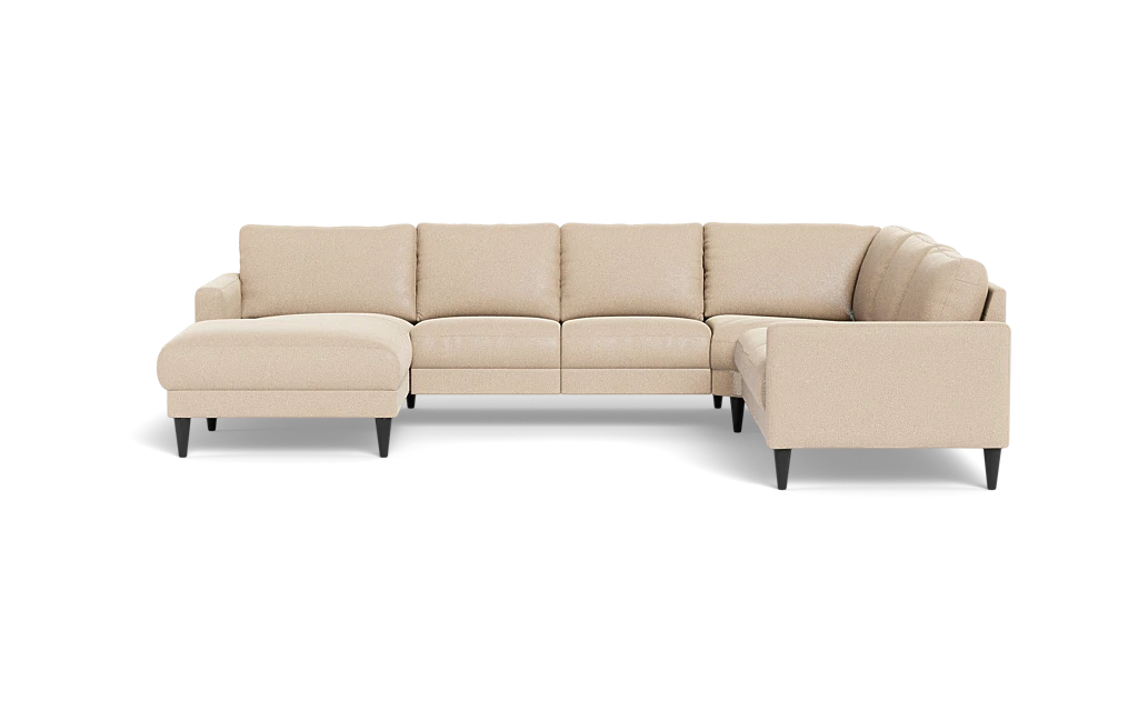 Stamford 2543 hjørnesofa med chaiselong - Bloq stof - Beige - Venstrevendt