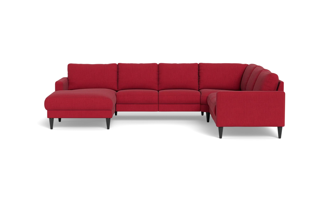 Stamford 2543 hjørnesofa med chaiselong - Lido stof - Red - Venstrevendt