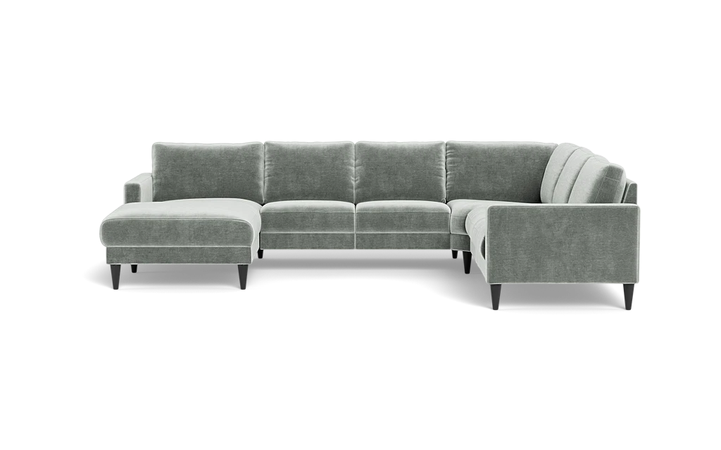 Stamford 2543 hjørnesofa med chaiselong - Adore velour - Steel - Venstrevendt