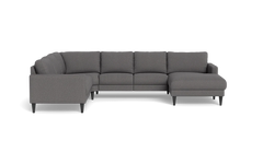 Stamford 2543 hjørnesofa med chaiselong - Brego stof - Anthracite - Højrevendt