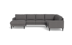 Stamford 2543 hjørnesofa med chaiselong - Brego stof - Anthracite - Venstrevendt