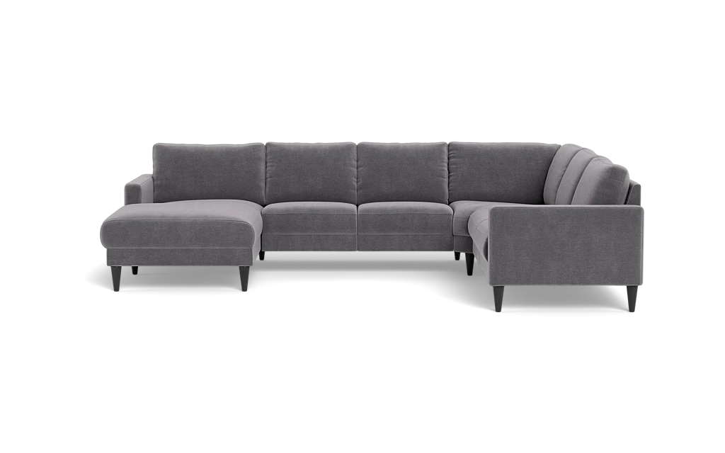 Stamford 2543 hjørnesofa med chaiselong - Adore velour - Dolphin - Venstrevendt