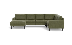 Stamford 2543 hjørnesofa med chaiselong - Fusion stof - Army - Venstrevendt