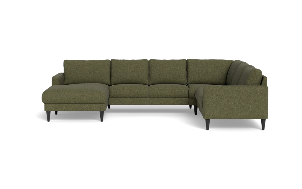 Stamford 2543 hjørnesofa med chaiselong - Brego stof - Green - Venstrevendt