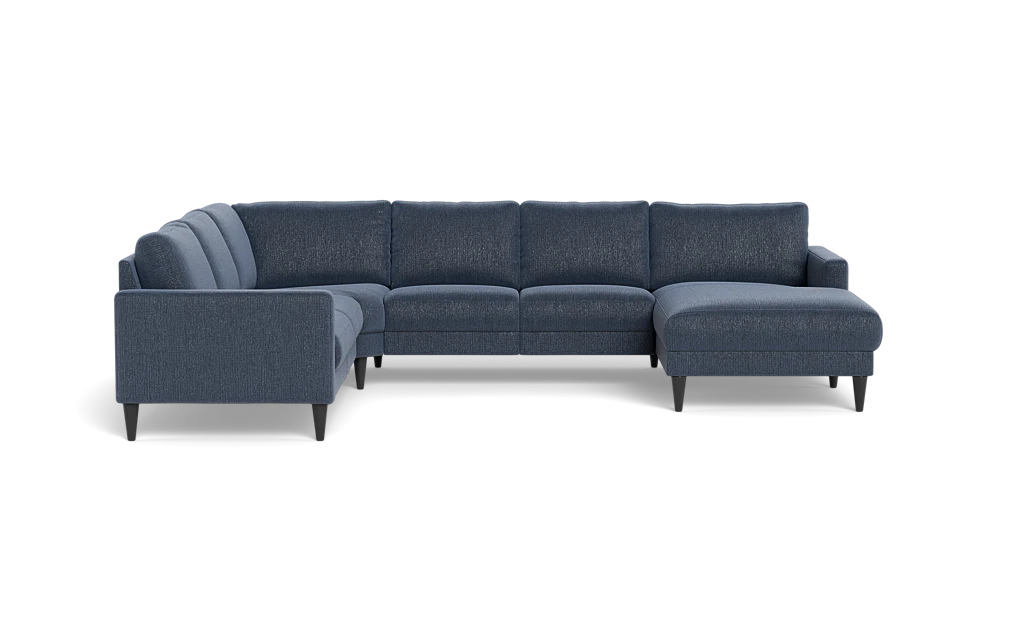 Stamford 2543 hjørnesofa med chaiselong - Fusion stof - Indigo - Højrevendt