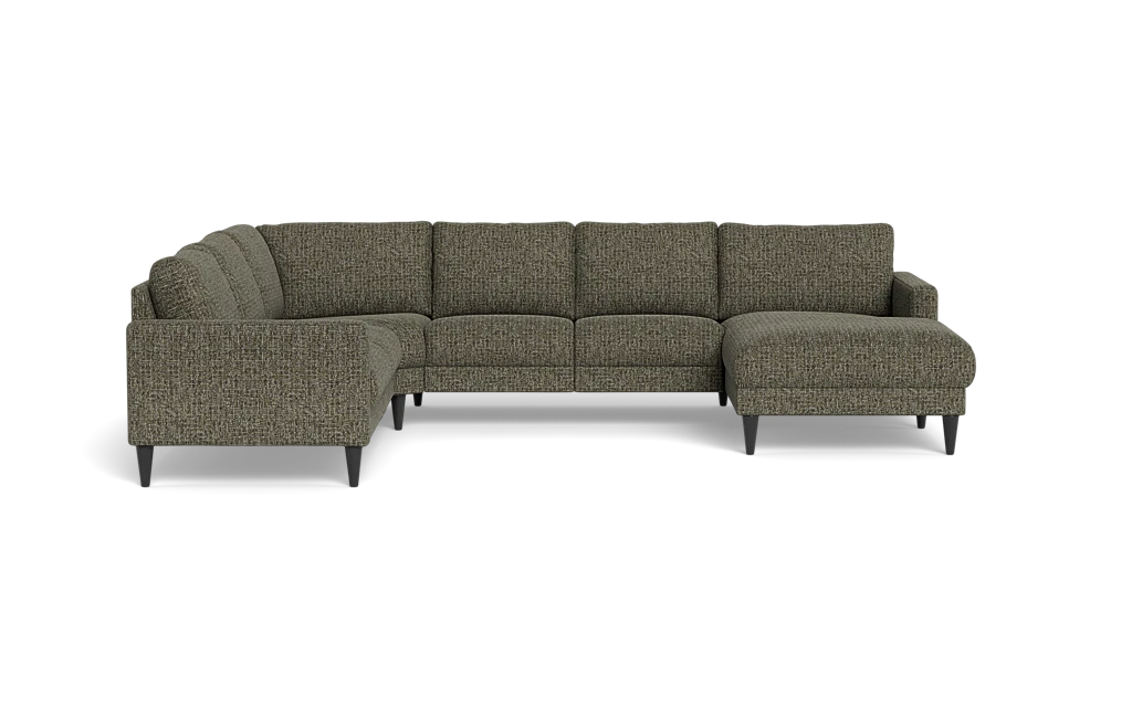 Stamford 2543 hjørnesofa med chaiselong - Chronotex stof - Brown - Højrevendt