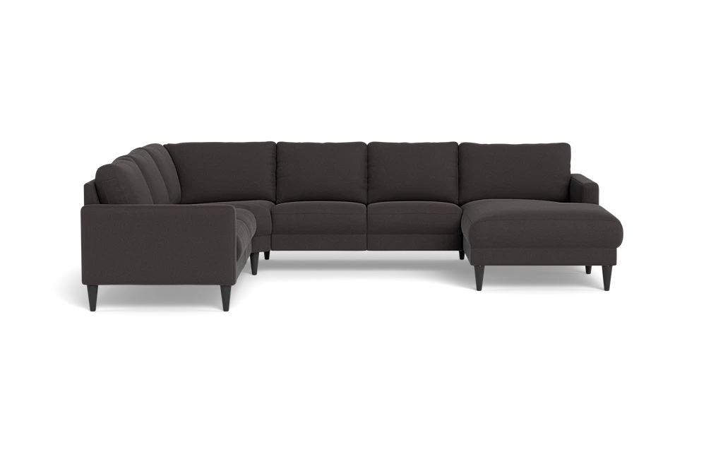 Stamford 2543 hjørnesofa med chaiselong - Bloq stof - Antracite - Højrevendt