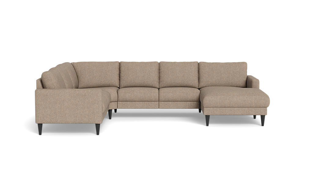 Stamford 2543 hjørnesofa med chaiselong - Vila stof - Dark Beige - Højrevendt