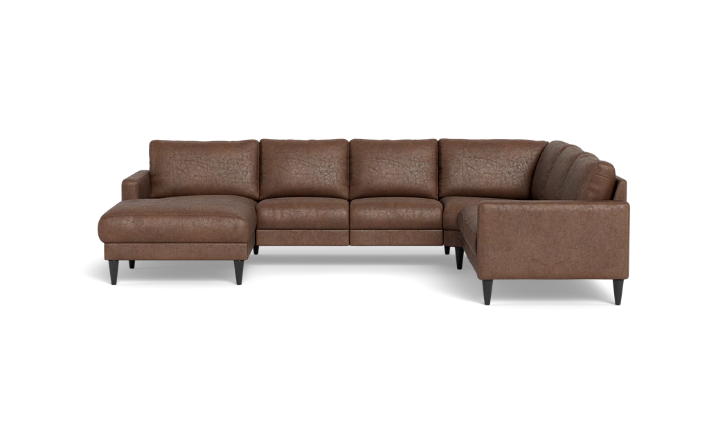 Stamford 2543 hjørnesofa med chaiselong - Kentucky stof - Brown - Venstrevendt