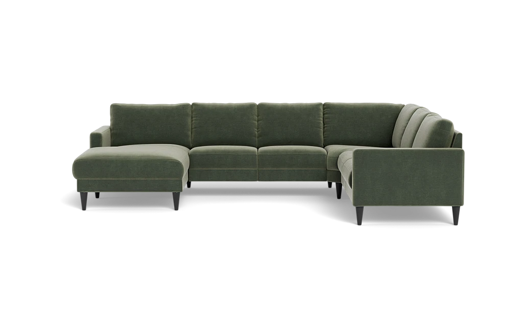 Stamford 2543 hjørnesofa med chaiselong - Adore velour - Hunter - Venstrevendt