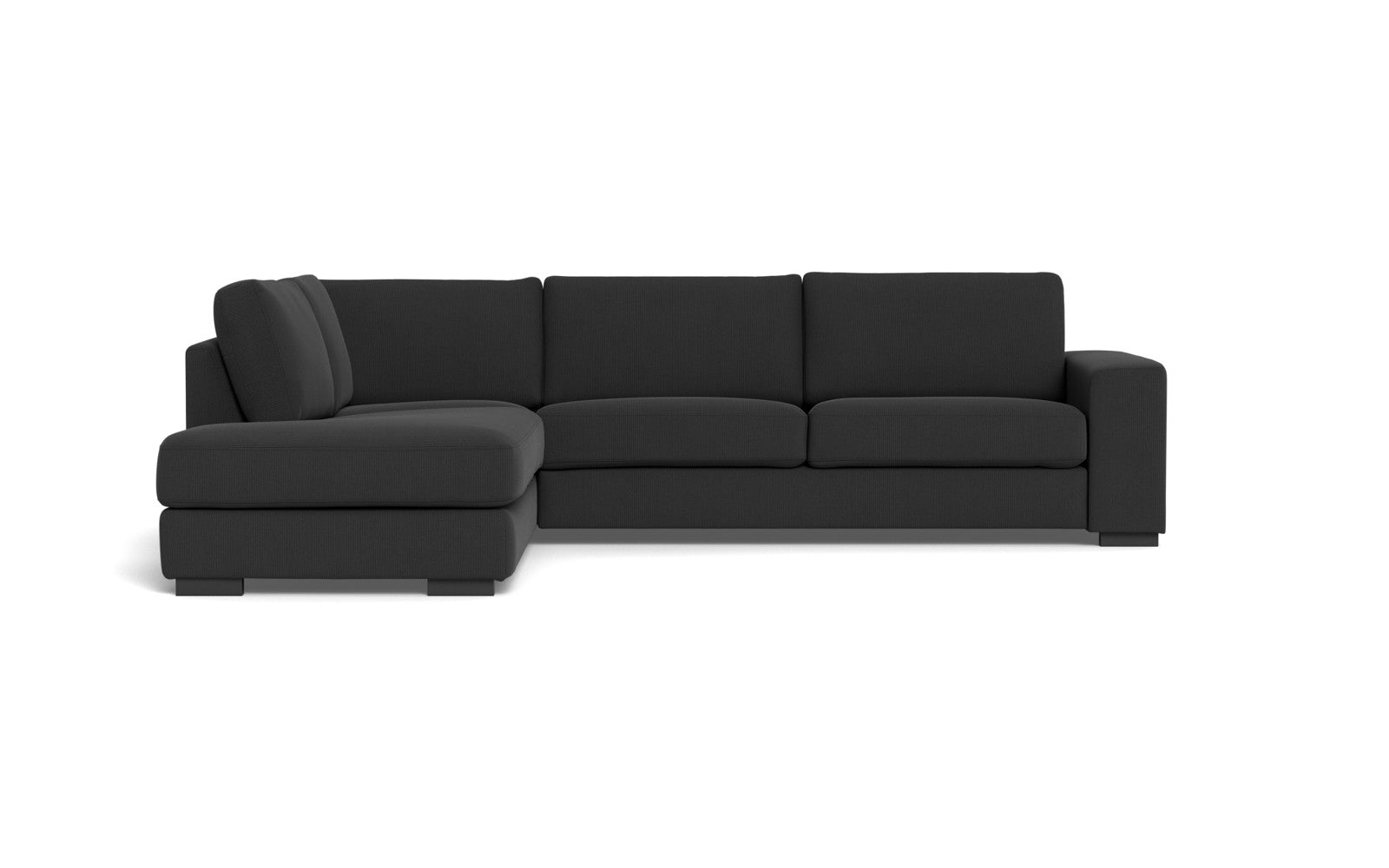 Malmø sofa med open end - Alis - Jump fløjl - Anthracite, Venstrevendt