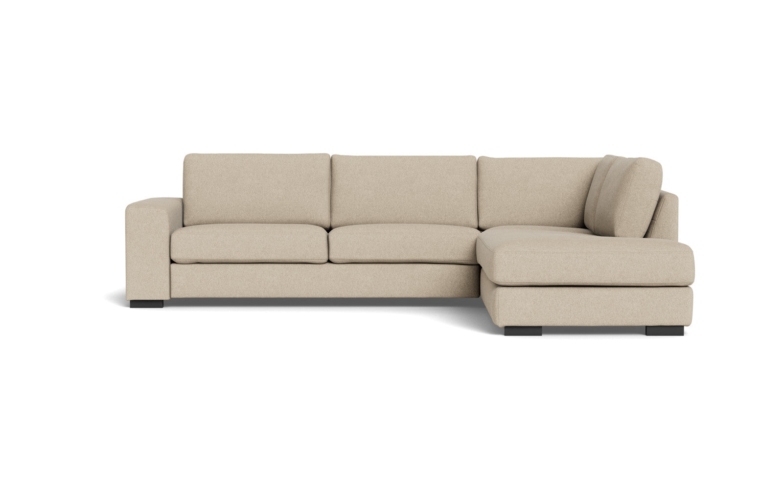 Malmø sofa med open end - Alis - Irma stof - 1612 linen, Højrevendt