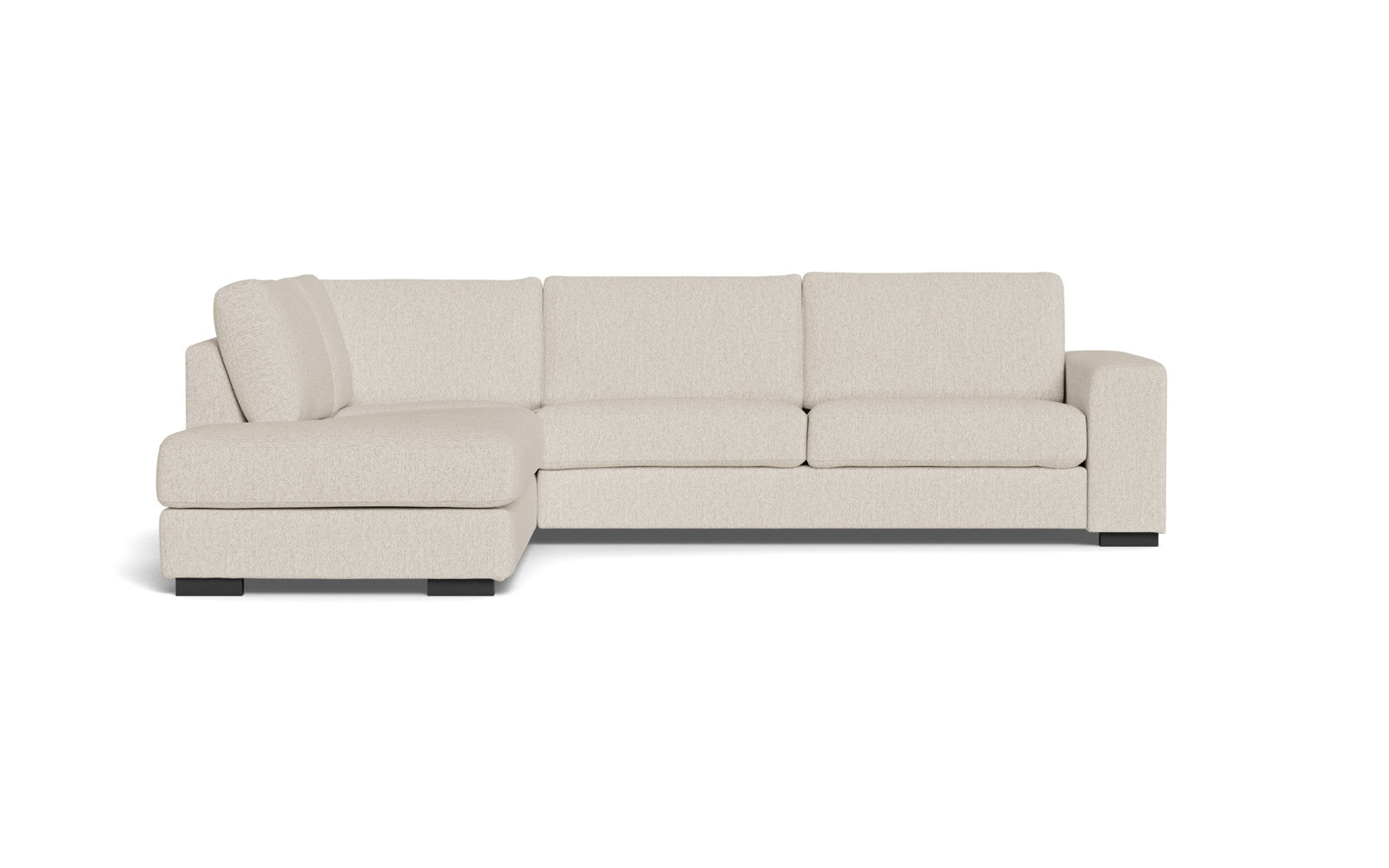 Malmø sofa med open end - Alis - Mito stof - 4298 beige, Venstrevendt
