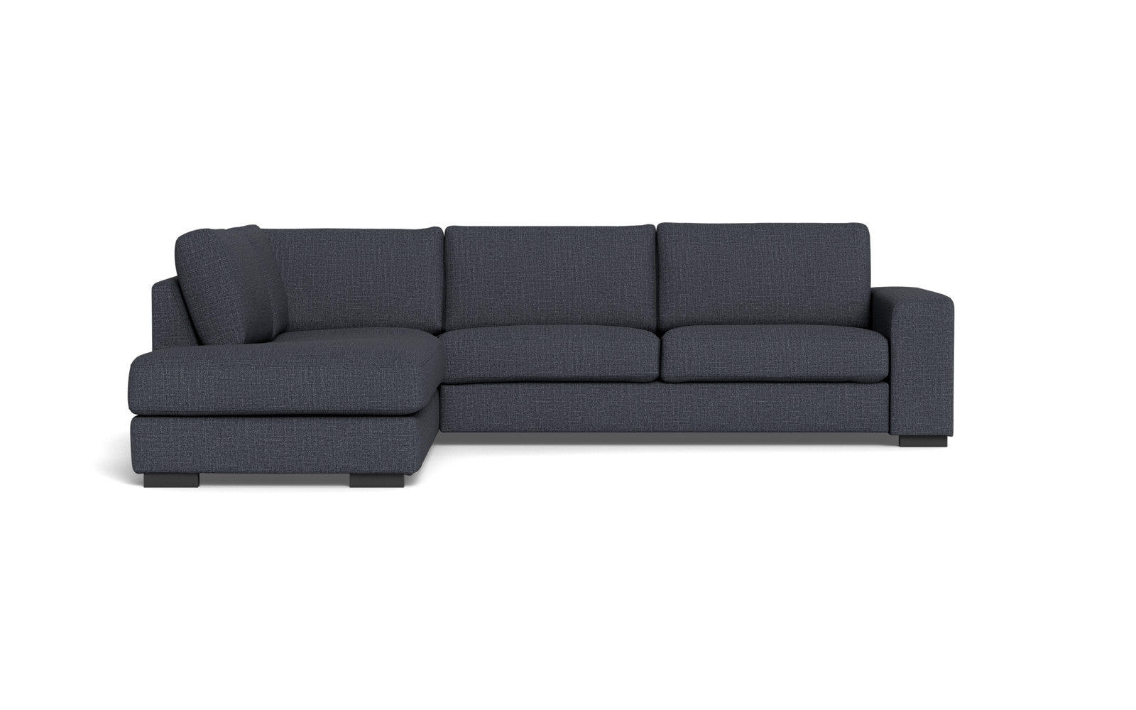 Malmø sofa med open end - Alis - Melbourne stof - Blå 4178, Venstrevendt