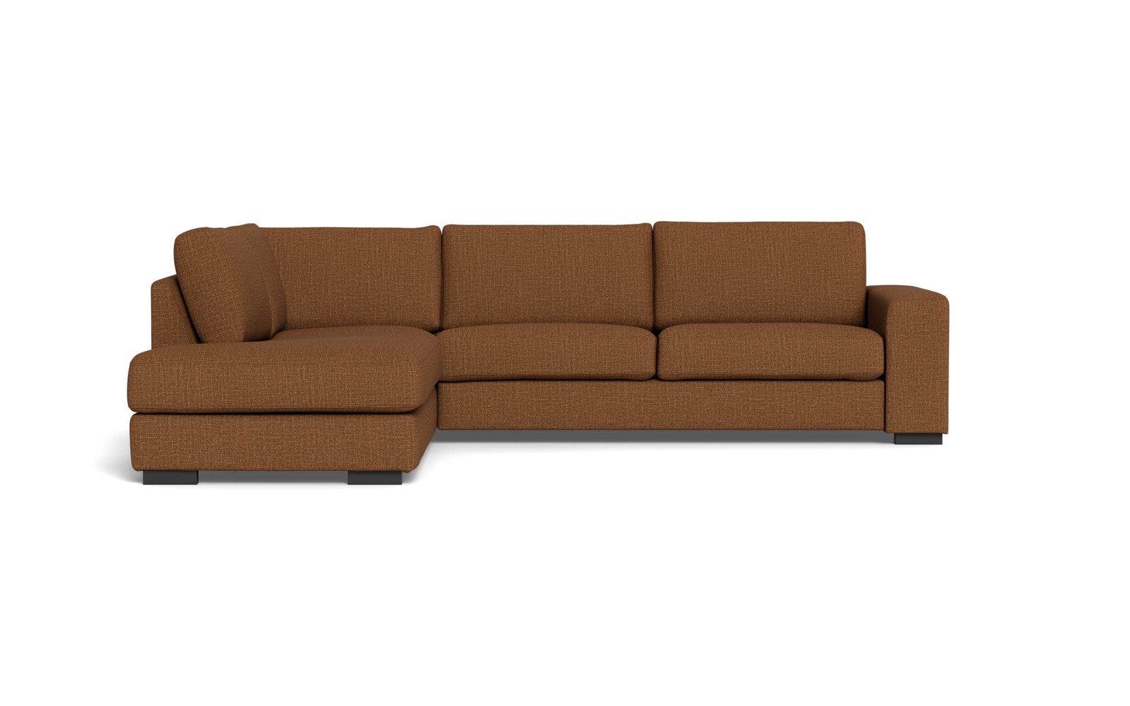 Malmø sofa med open end - Alis - Melbourne stof - Cognac 4173, Venstrevendt