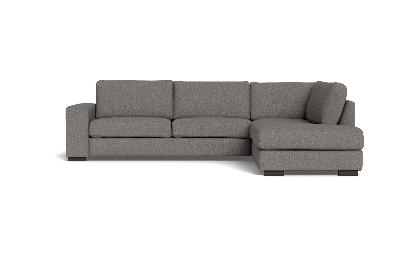 Malmø sofa med open end - Alis - Mito stof - 4295 anthracite, Højrevendt