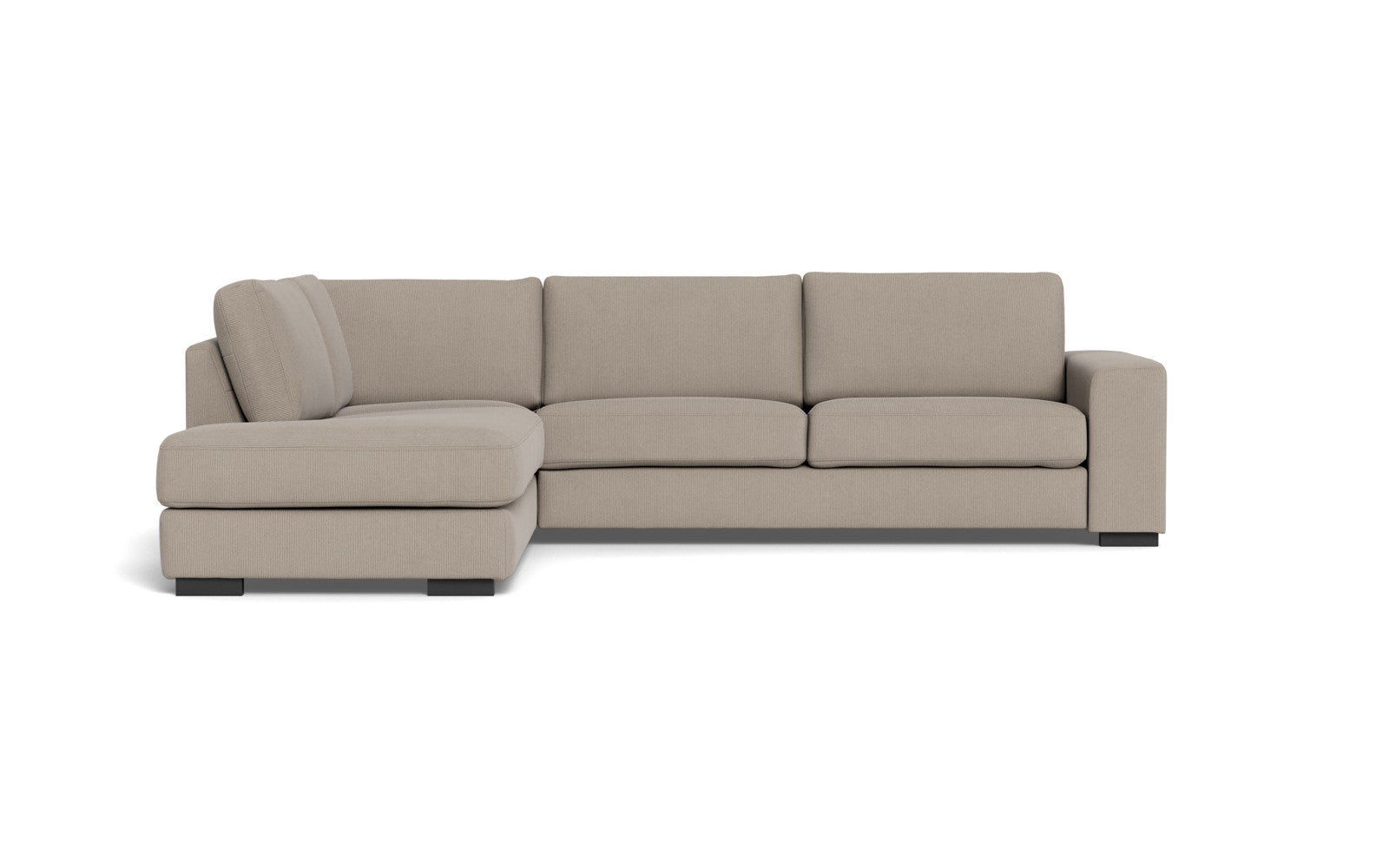 Malmø sofa med open end - Alis - Jump fløjl - Beige, Venstrevendt