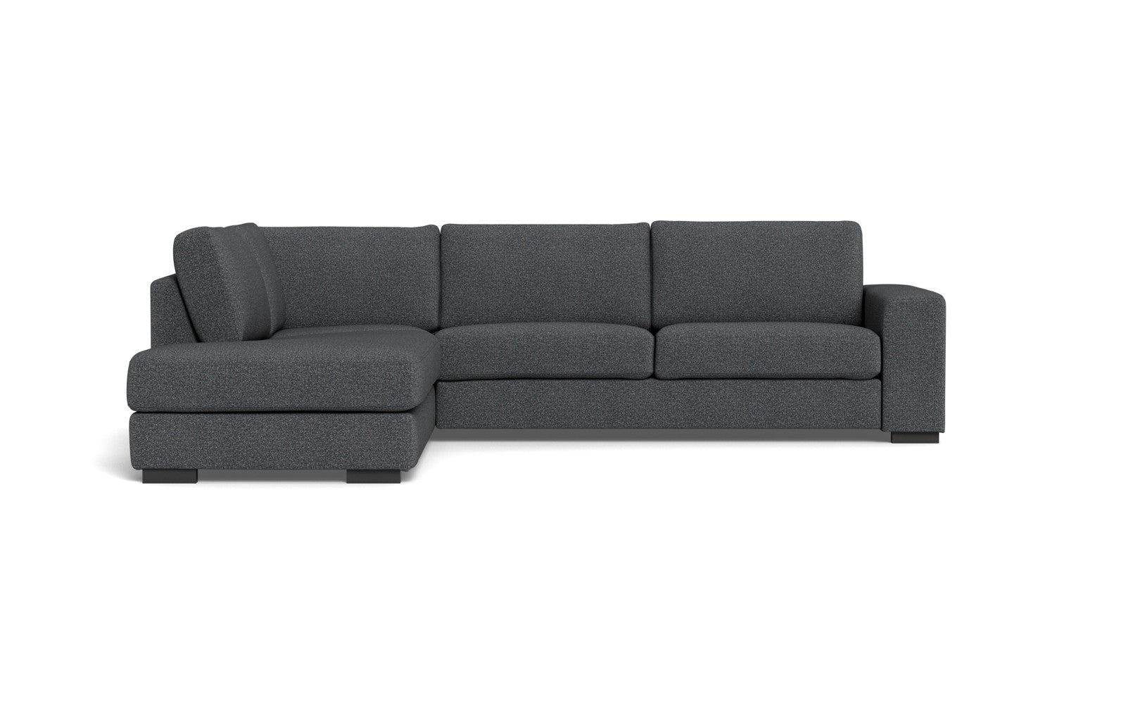Malmø sofa med open end - Alis - Hevre stof - Blå 0982, Venstrevendt