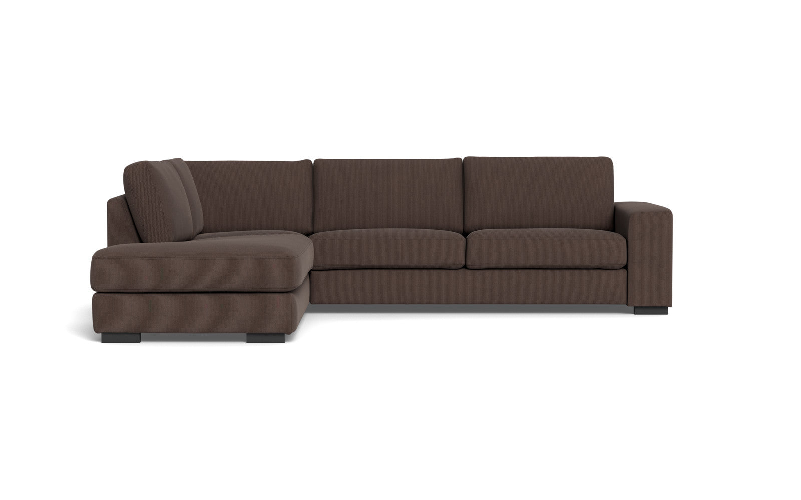 Malmø sofa med open end - Alis - Jump fløjl - Brown, Venstrevendt