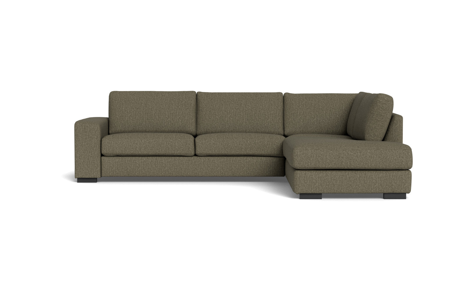Malmø sofa med open end - Alis - Mito stof - 4300 Hunter, Højrevendt