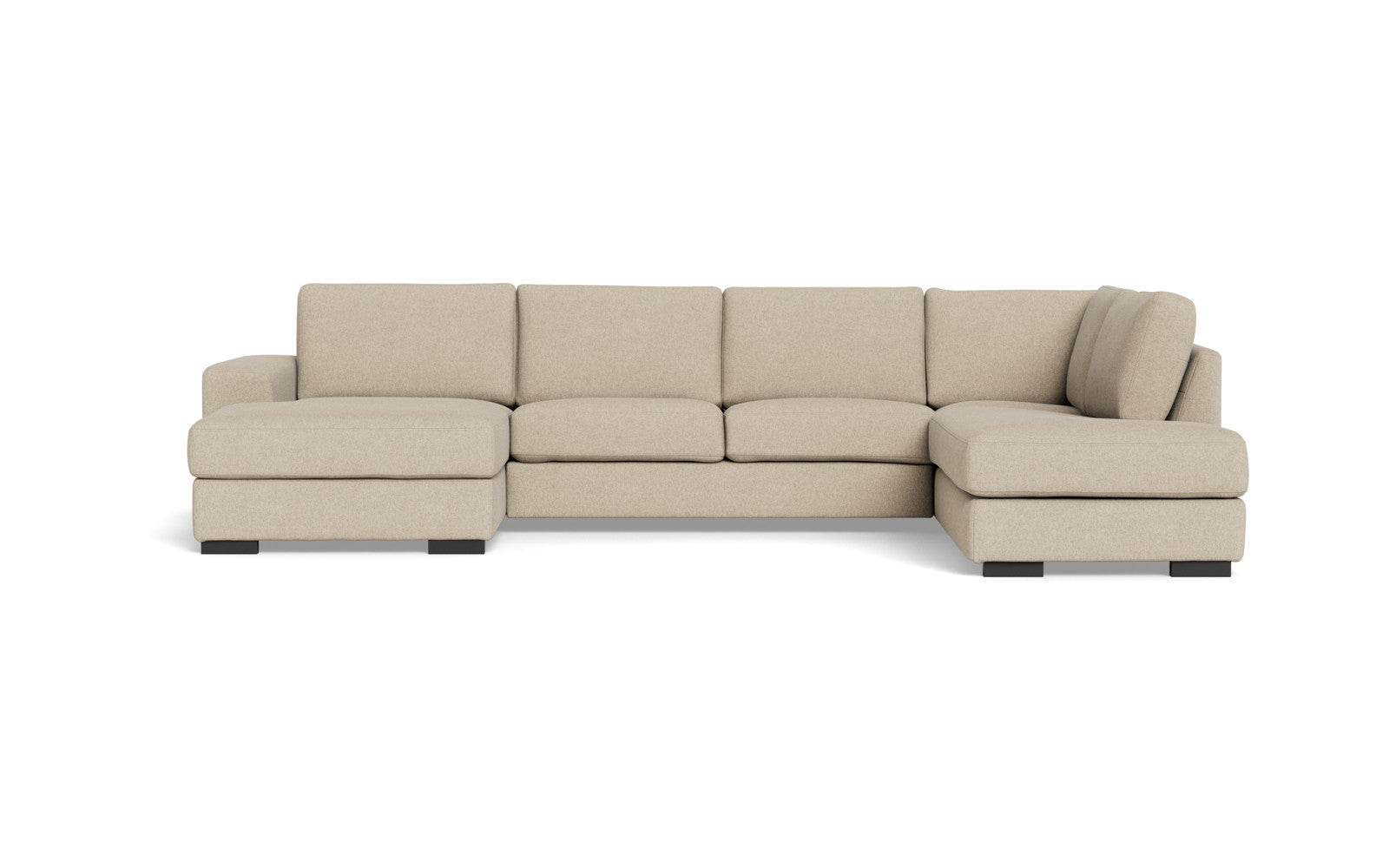 Malmø sofa med chaiselong og open end - Alis (S) - Irma stof - 1612 linen, Højrevendt