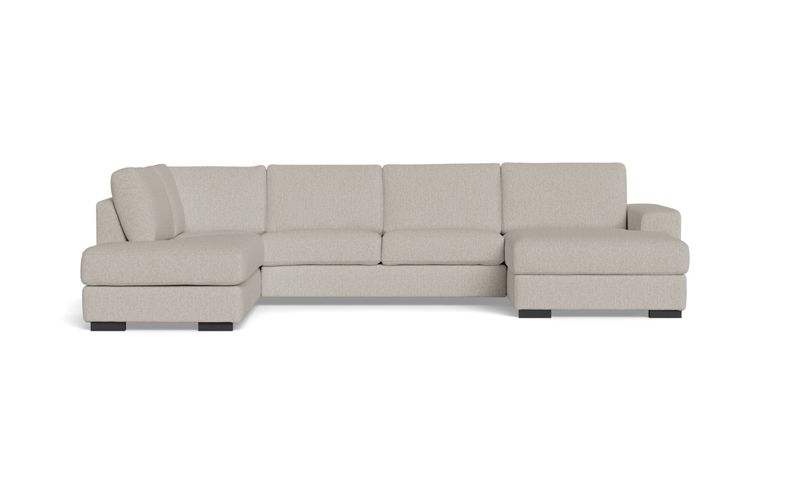 Malmø sofa med chaiselong og open end - Alis (L) - Mito stof - 4297 desert, Venstrevendt