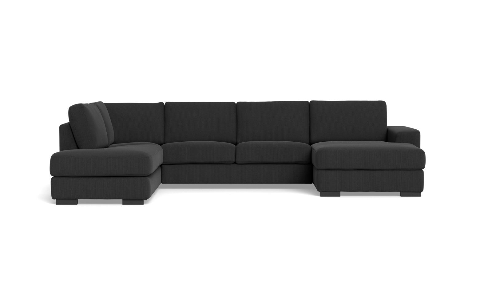 Malmø sofa med chaiselong og open end - Alis (L) - Jump fløjl - Anthracite, Venstrevendt