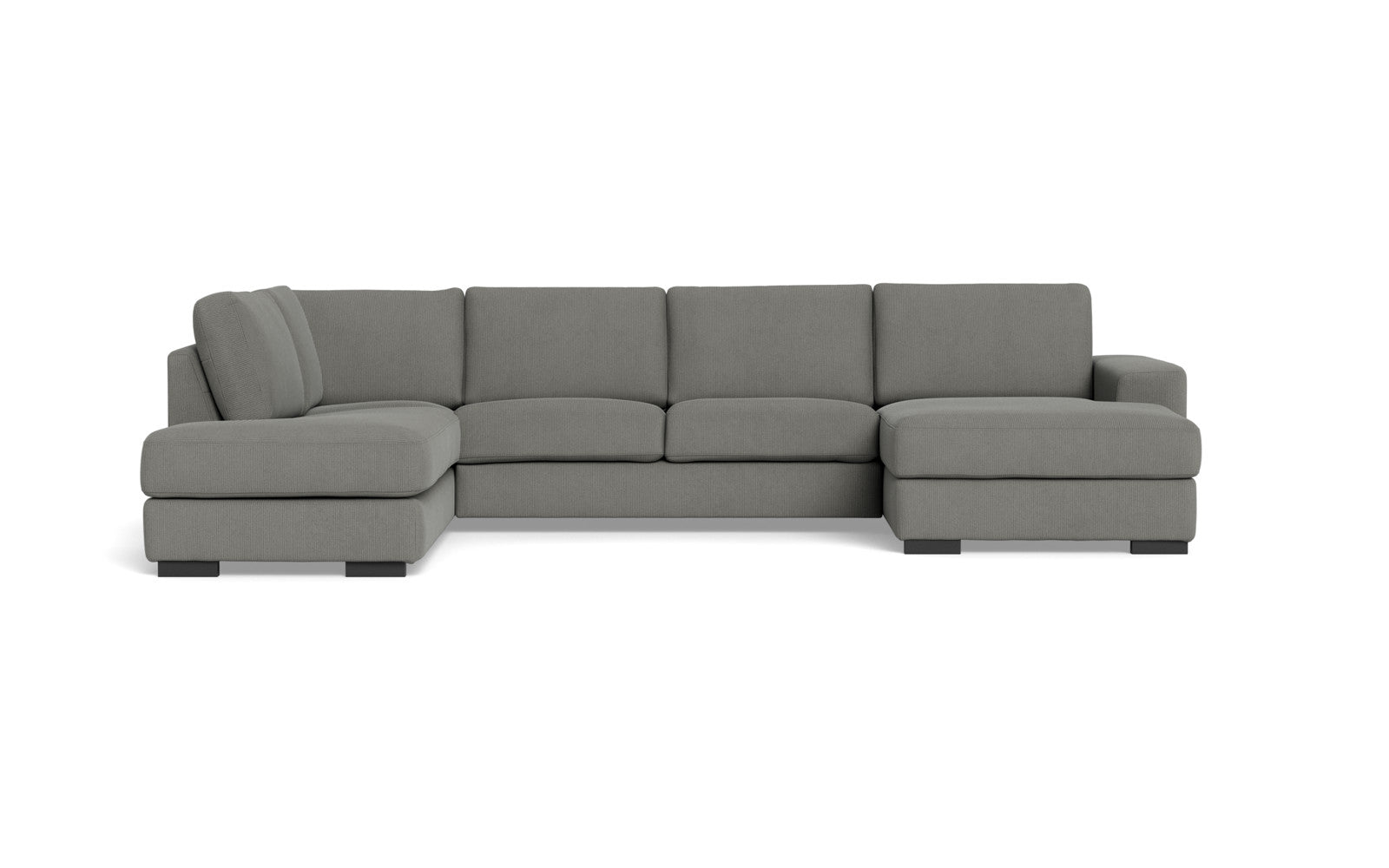 Malmø sofa med chaiselong og open end - Alis (L) - Jump fløjl - Grey, Venstrevendt