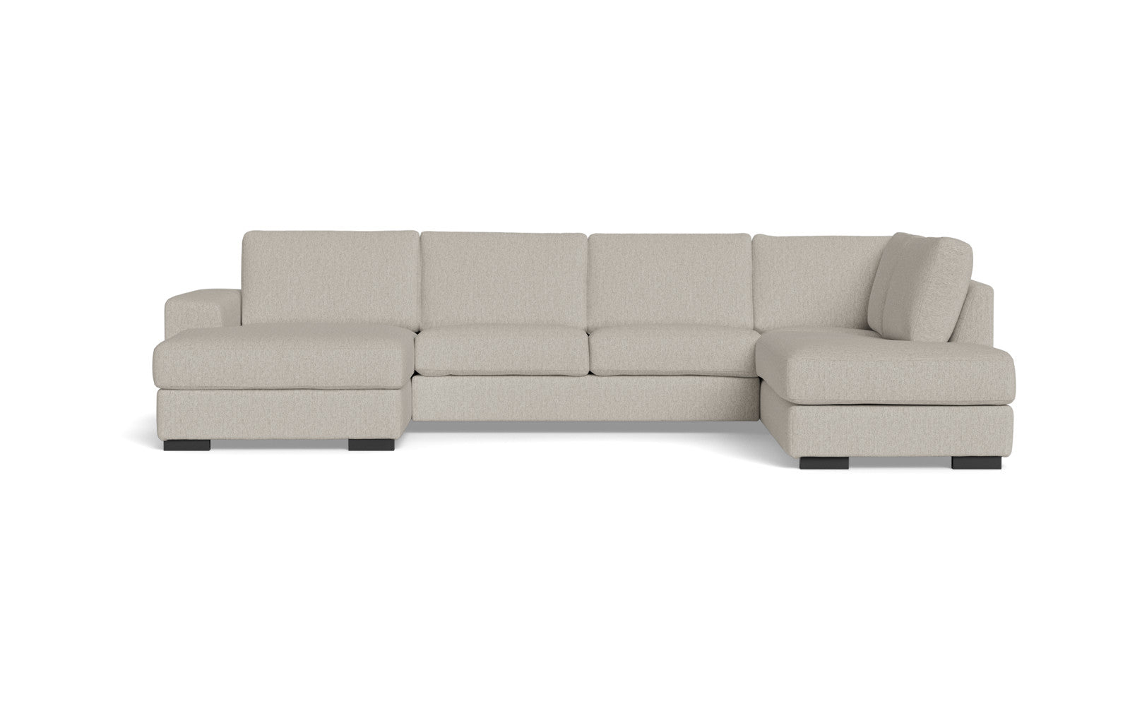 Malmø sofa med chaiselong og open end - Alis (S) - Mito stof - 4297 desert, Højrevendt