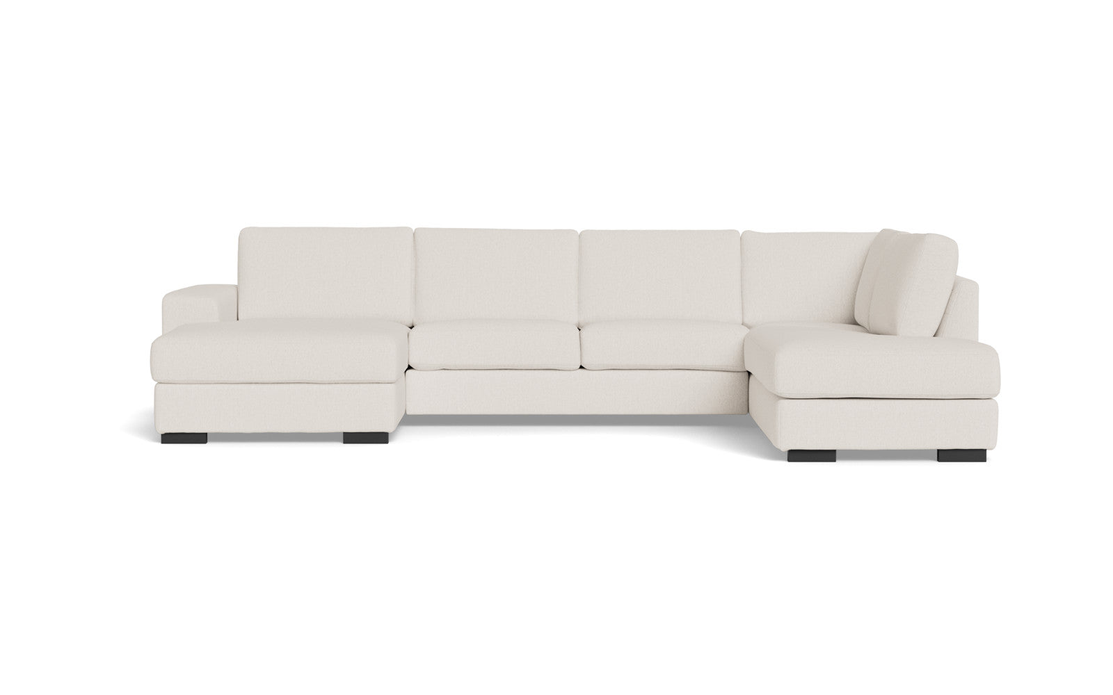 Malmø sofa med chaiselong og open end - Alis (S) - Mito stof - 4299 pearl, Højrevendt