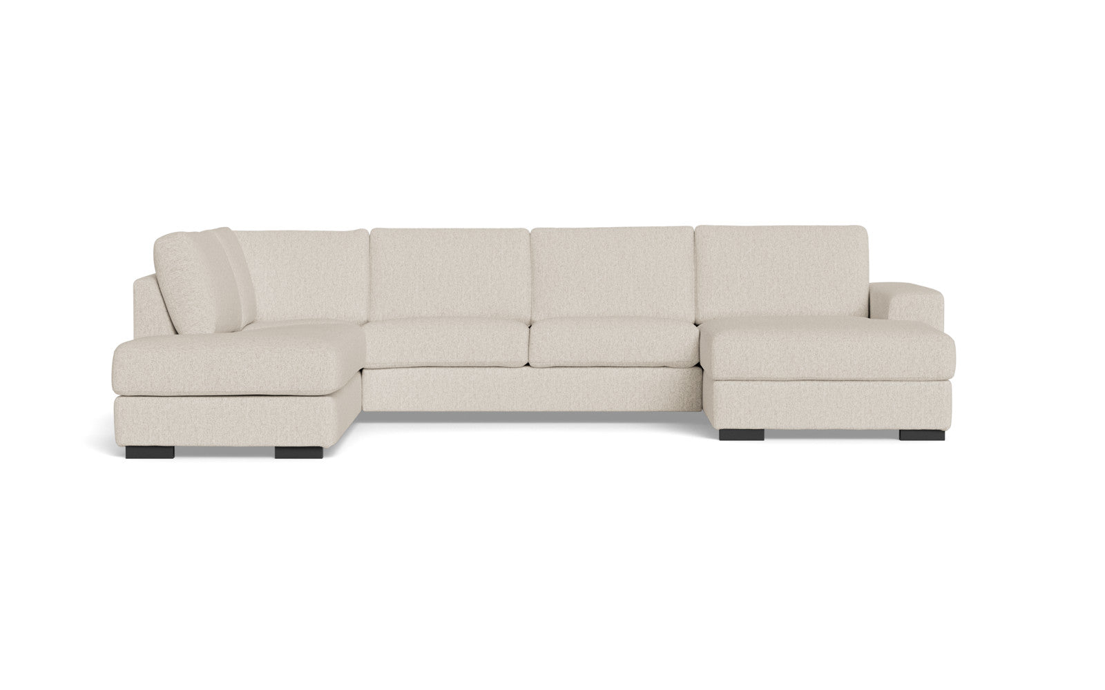 Malmø sofa med chaiselong og open end - Alis (S) - Mito stof - 4298 beige, Venstrevendt