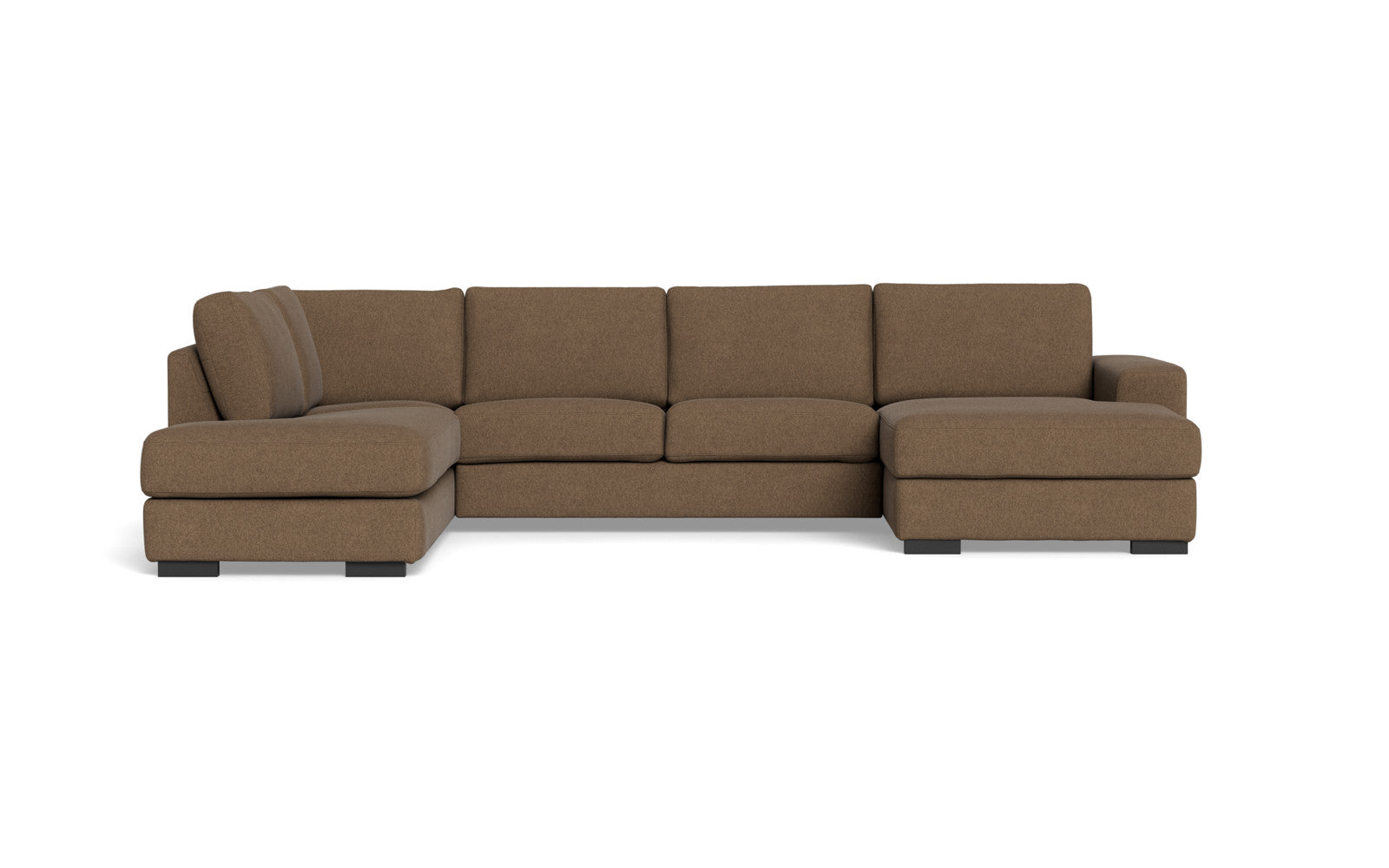 Malmø sofa med chaiselong og open end - Alis (L) - Irma stof - 1613 espresso, Venstrevendt
