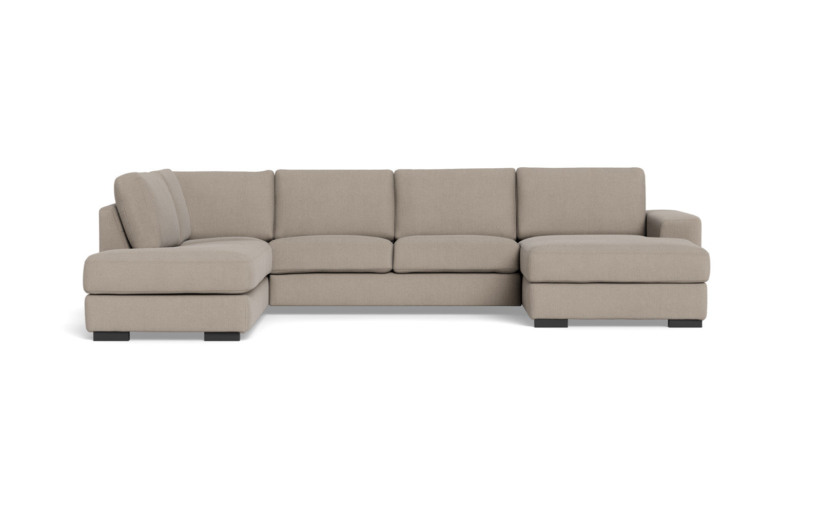 Malmø sofa med chaiselong og open end - Alis (S) - Jump fløjl - Beige, Venstrevendt