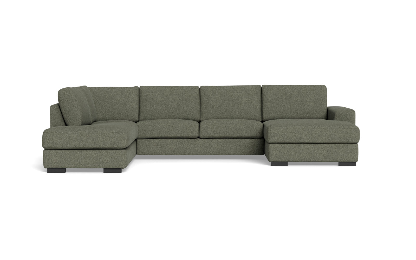 Malmø sofa med chaiselong og open end - Alis (S) - Irma stof - 1614 turtel, Venstrevendt