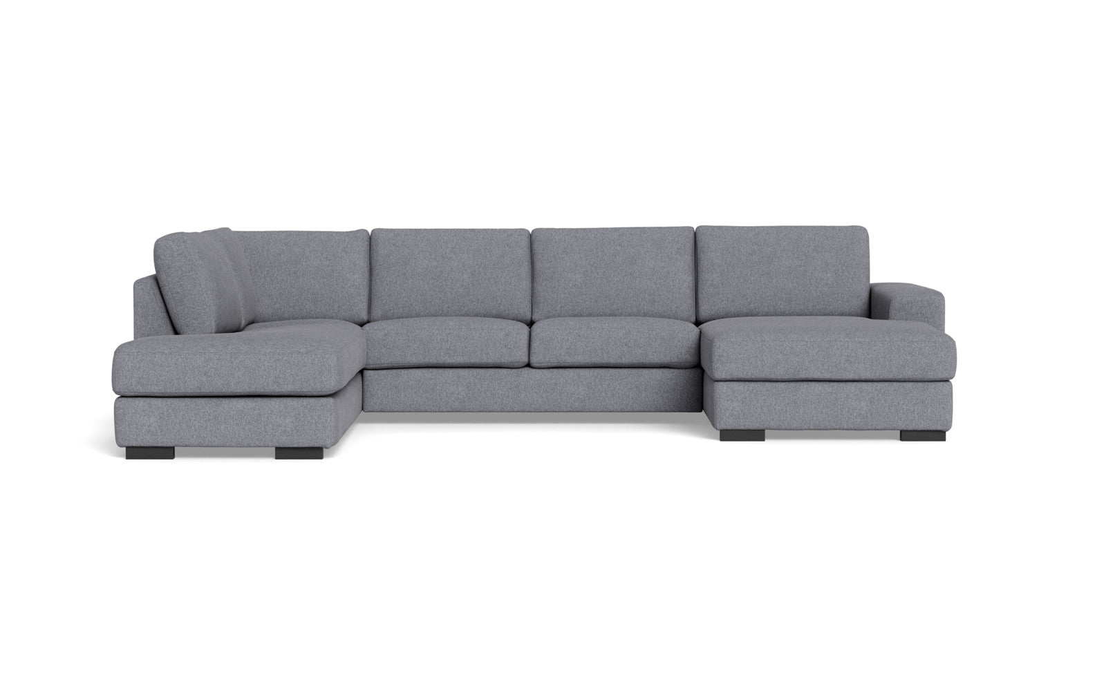 Malmø sofa med chaiselong og open end - Alis (S) - Irma stof - 1615 grey, Venstrevendt