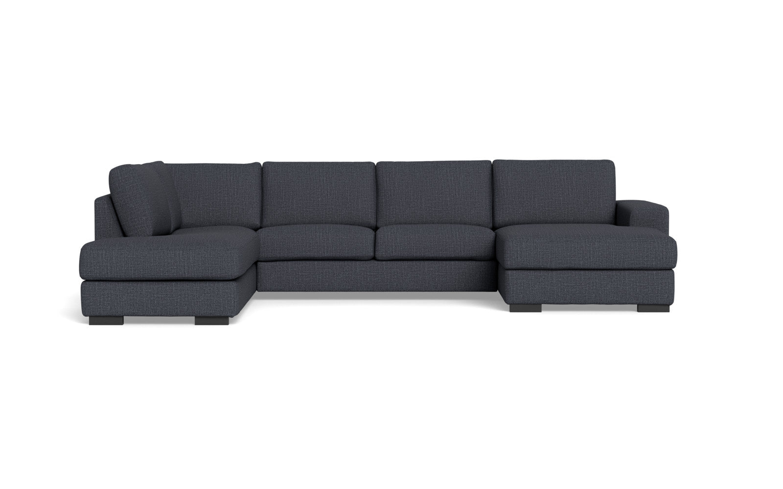 Malmø sofa med chaiselong og open end - Alis (S) - Melbourne stof - Blå 4178, Venstrevendt