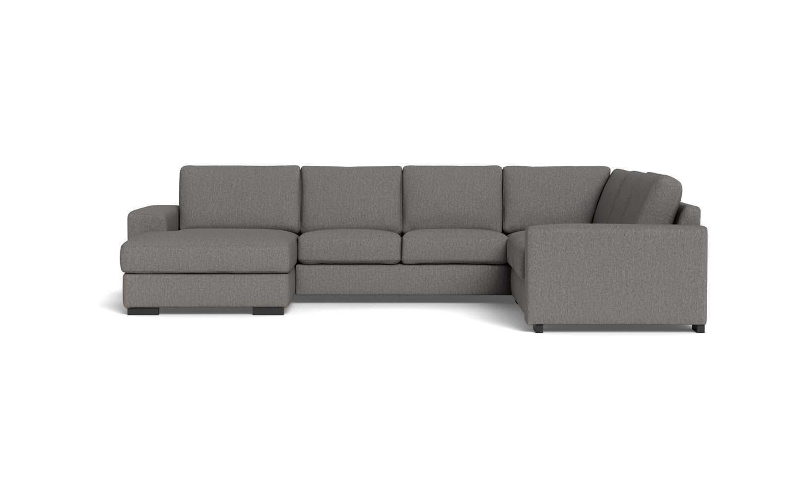 Malmø hjørnesofa og chaiselong - Alis - Mito stof - 4295 anthracite, Højrevendt