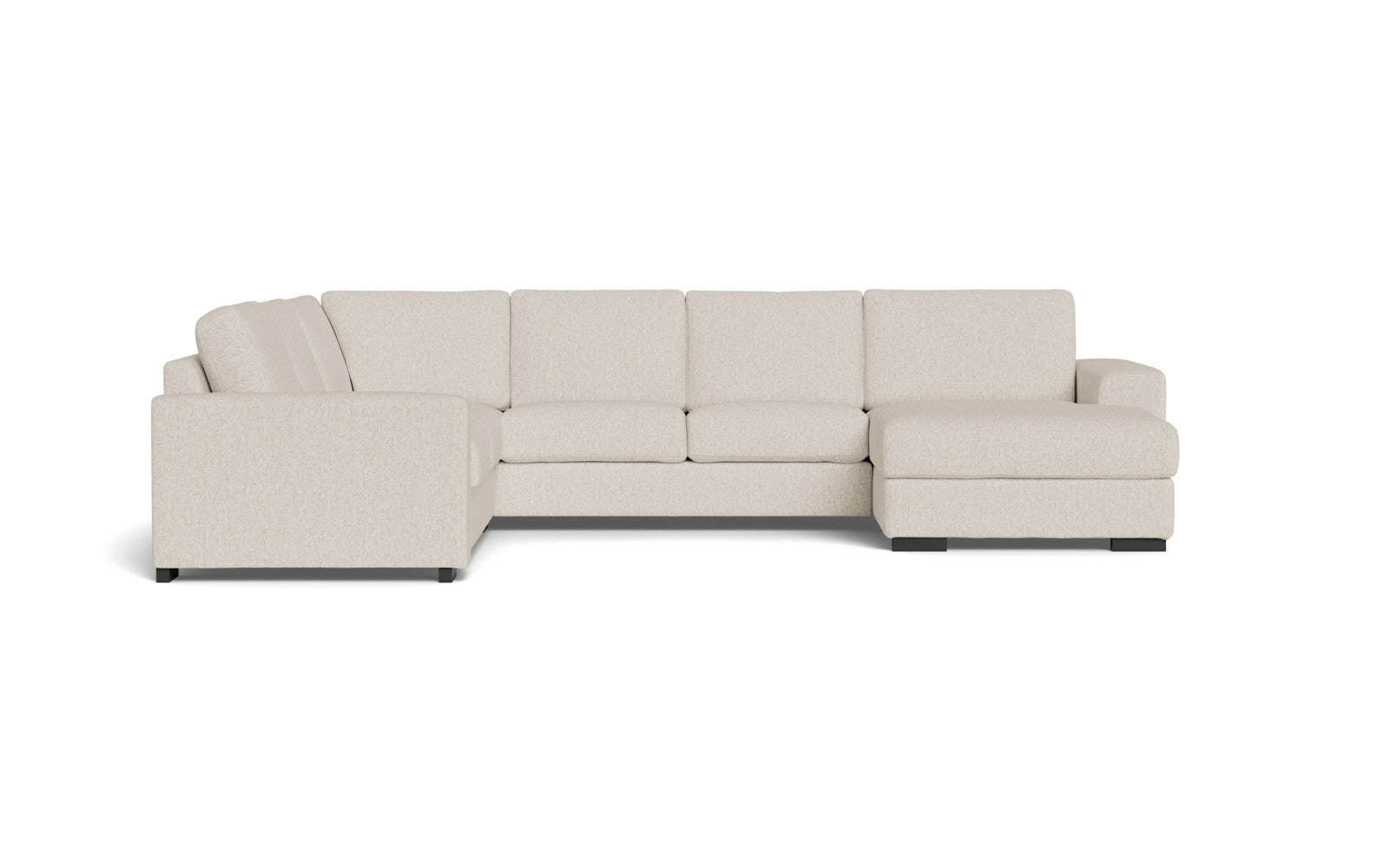 Malmø hjørnesofa og chaiselong - Alis - Mito stof - 4298 beige, Venstrevendt
