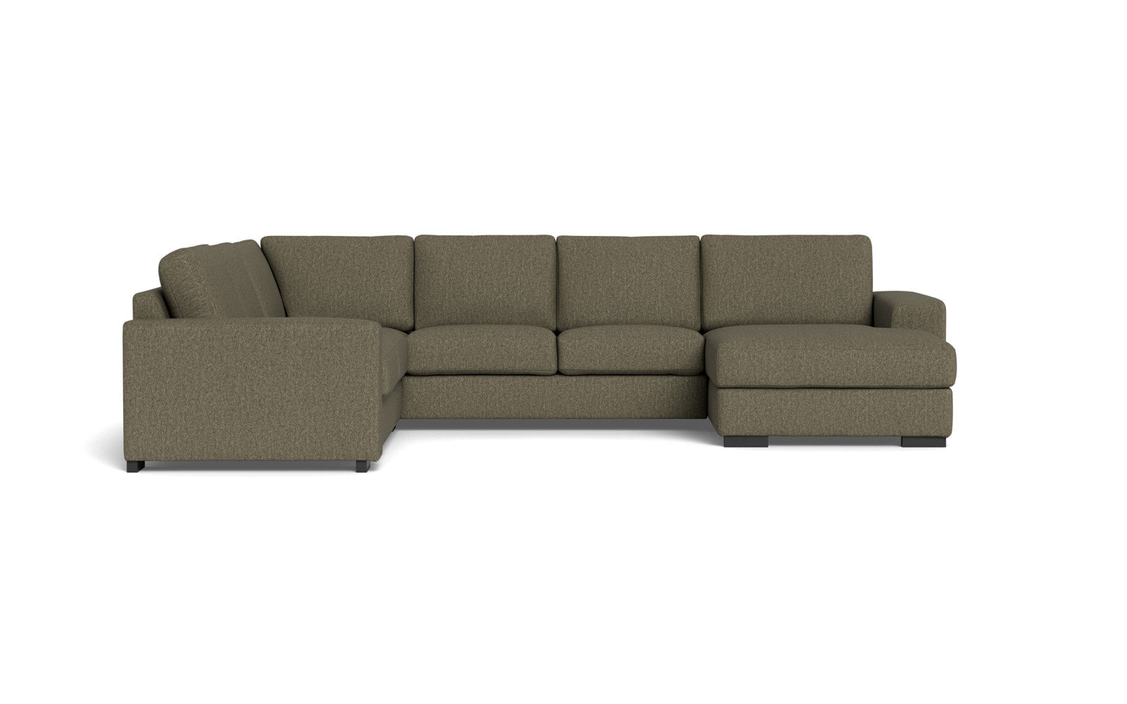 Malmø hjørnesofa og chaiselong - Alis - Mito stof - 4300 Hunter, Venstrevendt