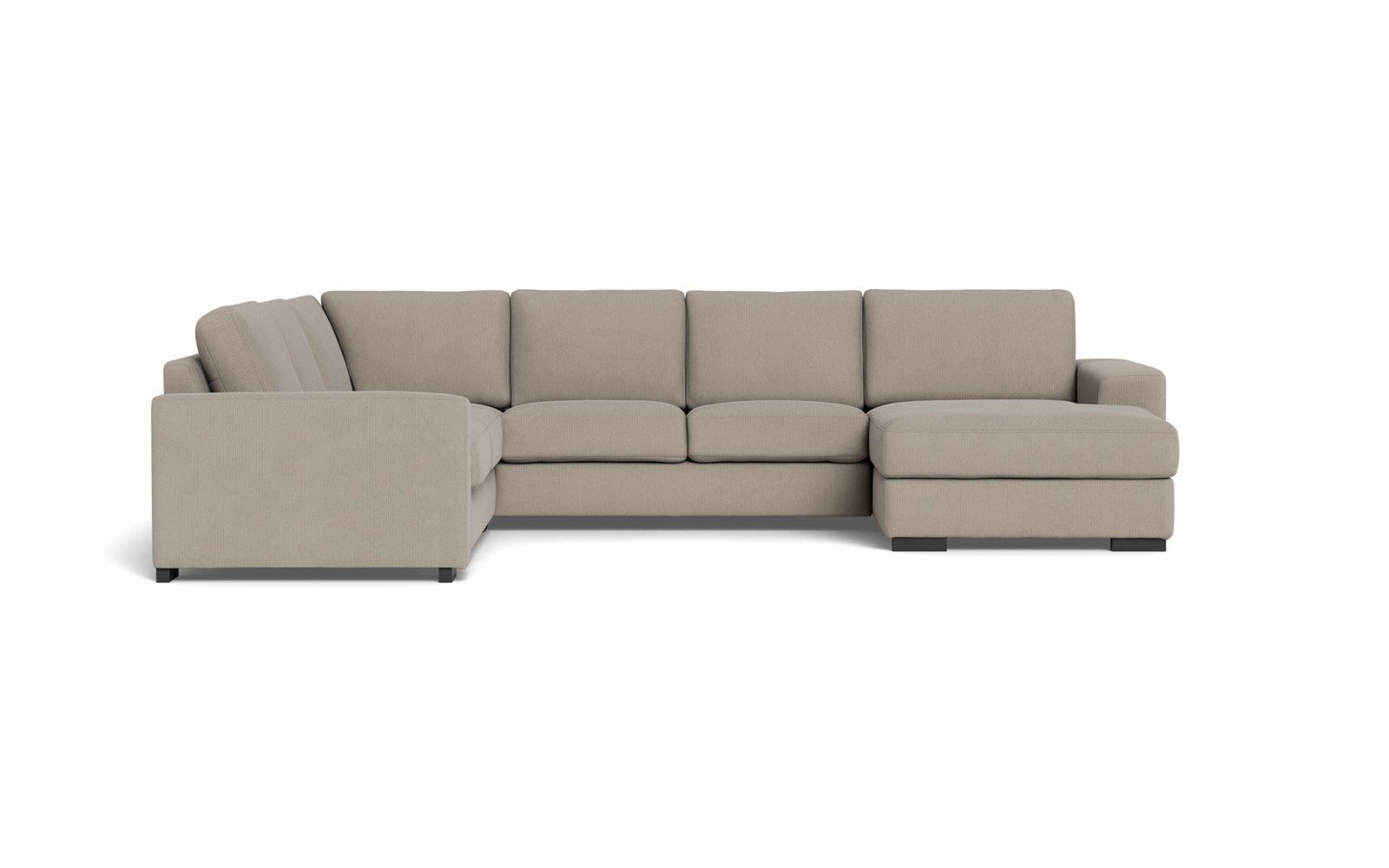 Malmø hjørnesofa og chaiselong - Alis - Jump fløjl - Beige, Venstrevendt
