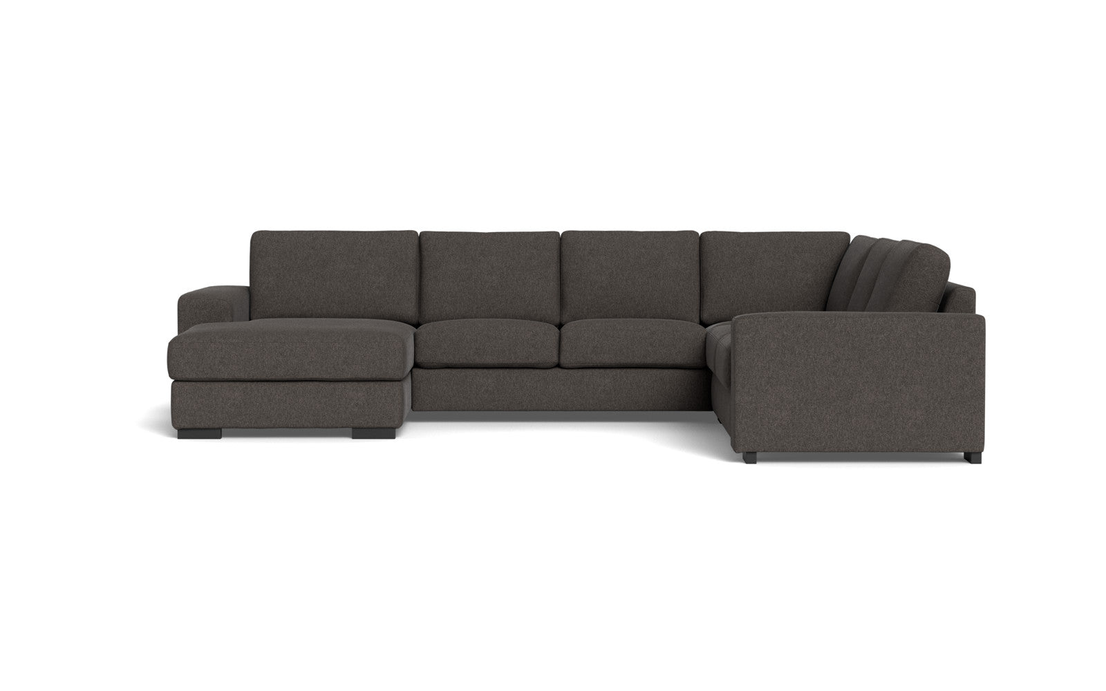 Malmø hjørnesofa og chaiselong - Alis - Irma stof - 1610 anthracite, Højrevendt