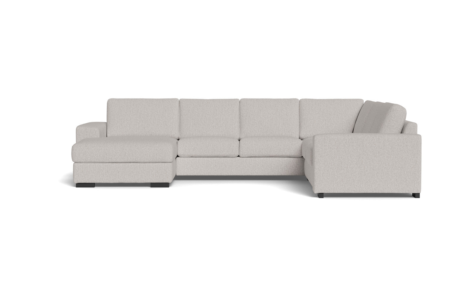 Malmø hjørnesofa og chaiselong - Alis - Mito stof - 4296 Ash Grey, Højrevendt