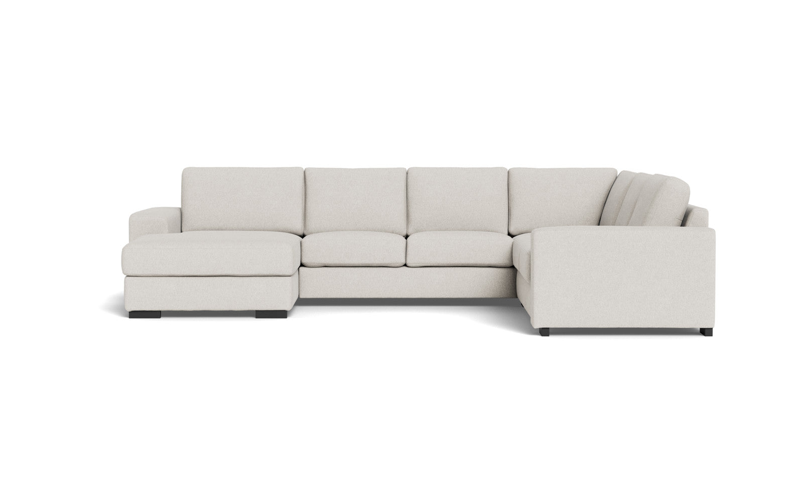 Malmø hjørnesofa og chaiselong - Alis - Irma stof - 1611 White, Højrevendt