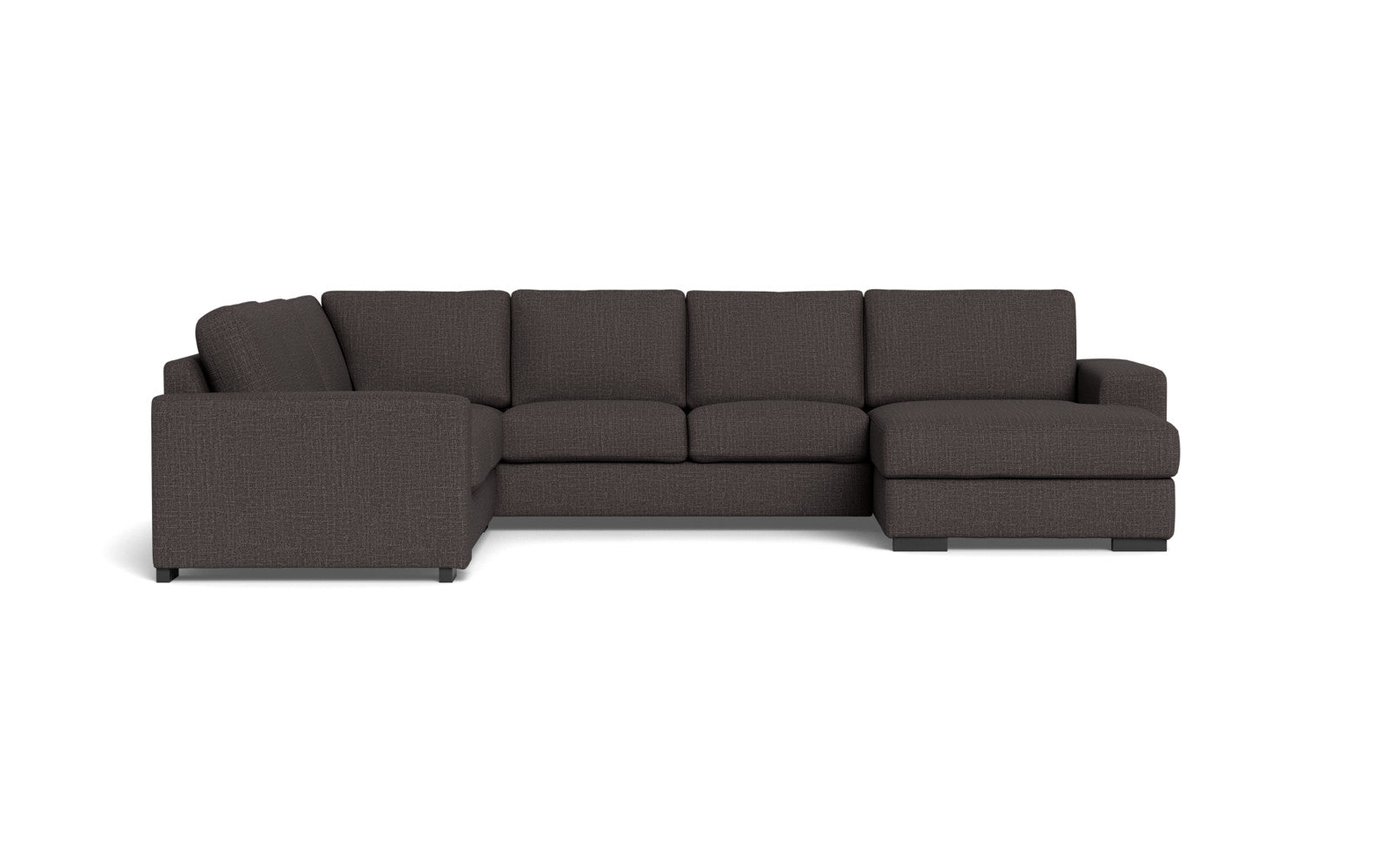 Malmø hjørnesofa og chaiselong - Alis - Melbourne stof - Anthracite 4180, Venstrevendt