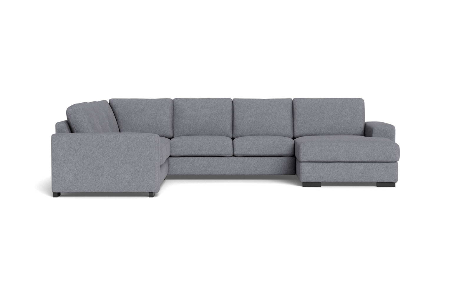 Malmø hjørnesofa og chaiselong - Alis - Irma stof - 1615 grey, Venstrevendt