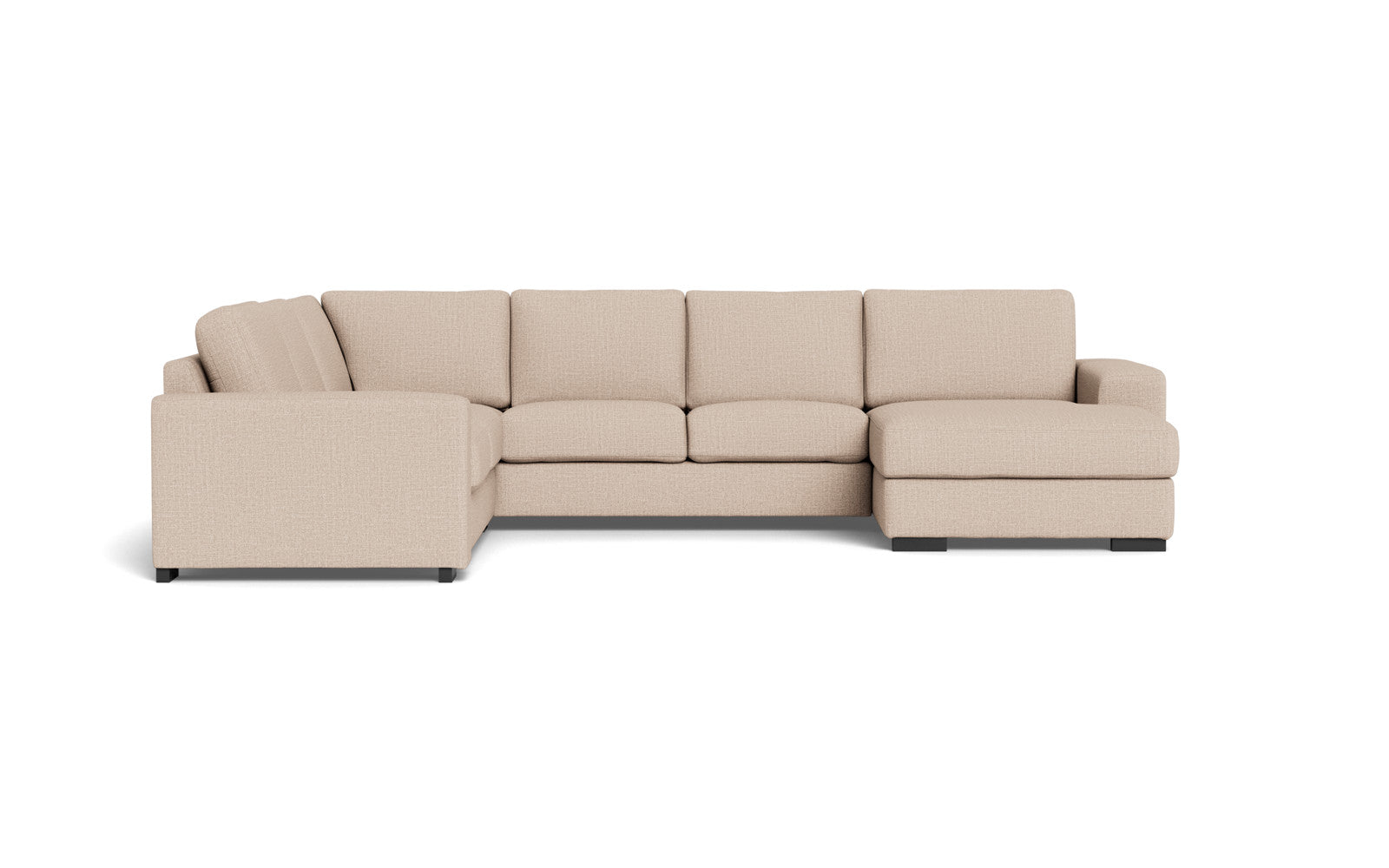 Malmø hjørnesofa og chaiselong - Alis - Melbourne stof - Beige 4172, Venstrevendt