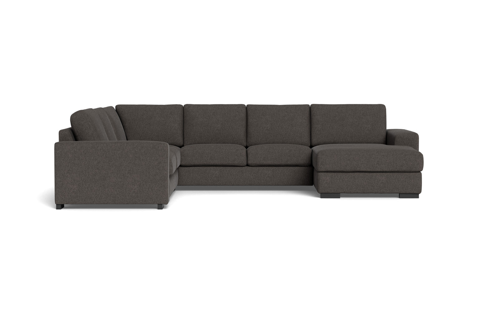 Malmø hjørnesofa og chaiselong - Alis - Irma stof - 1610 anthracite, Venstrevendt