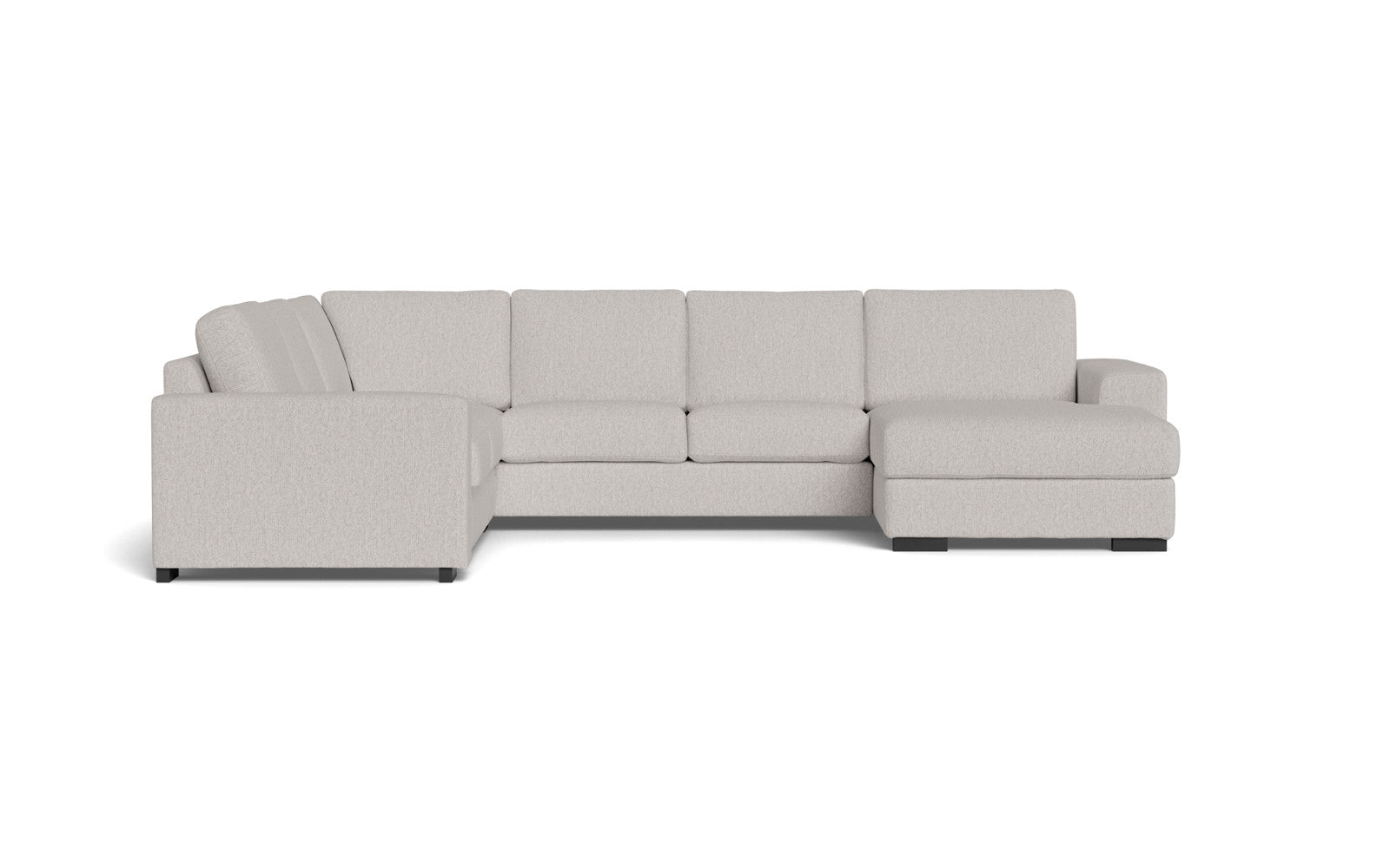 Malmø hjørnesofa og chaiselong - Alis - Mito stof - 4296 Ash Grey, Venstrevendt