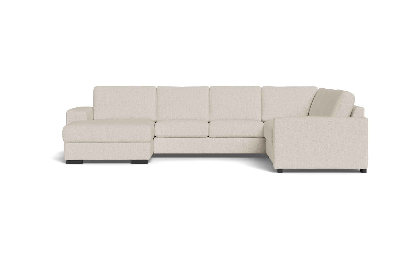 Malmø hjørnesofa og chaiselong - Alis - Mito stof - 4298 beige, Højrevendt